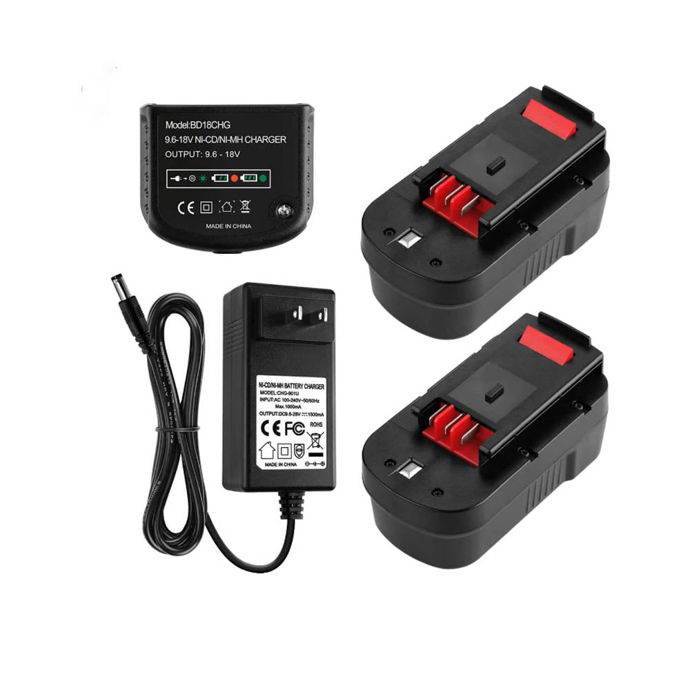  2 Packs 3.6Ah Ni-Mh 18 Volt HPB18 Battery and Charger